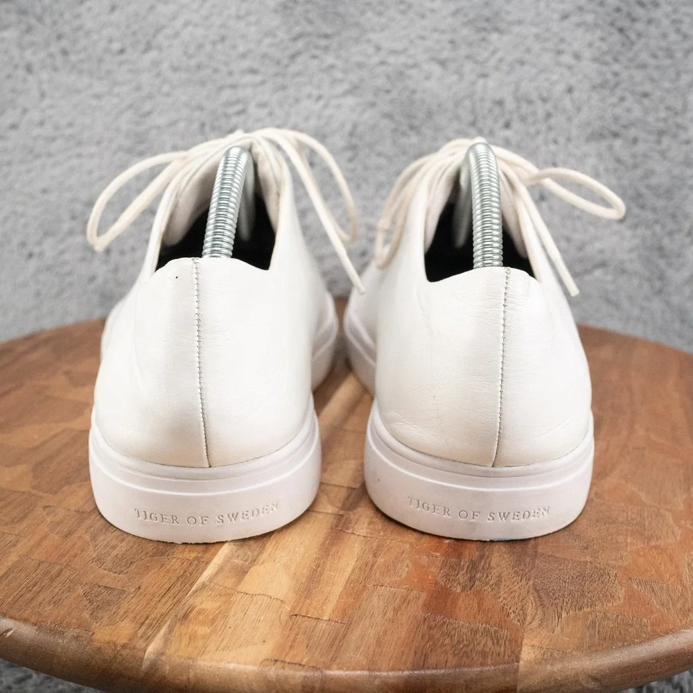 Tiger Of Sweden All White Sneakers Shoes Soft Leather Mens EU 43 / US 10